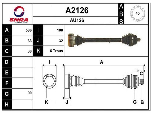 Antriebswelle audi 4000 - audi, 90