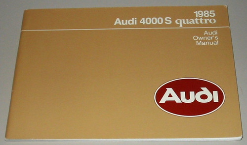 Owner manual audi - owner´s,